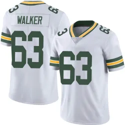 Green Bay Packers Men's Limited White Vapor Untouchable Jersey (63 Rasheed Walker)