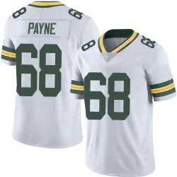 Green Bay Packers Men's Limited White Vapor Untouchable Jersey (68 Leonard Payne)
