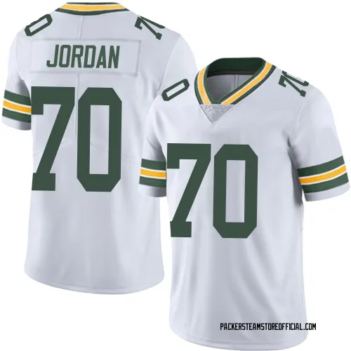 Green Bay Packers Men's Limited White Vapor Untouchable Jersey (70 Michael Jordan)