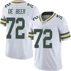 Green Bay Packers Men's Limited White Vapor Untouchable Jersey (72 Gerhard de Beer)