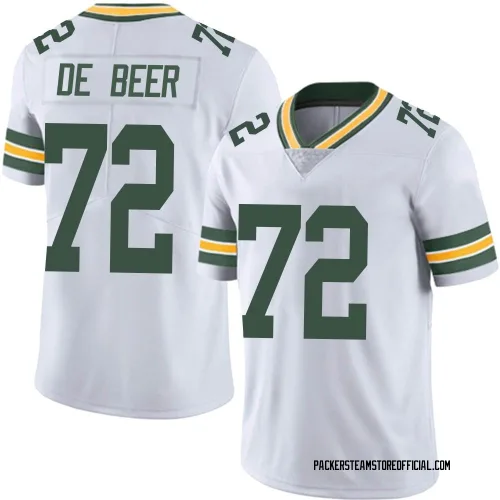 Green Bay Packers Men's Limited White Vapor Untouchable Jersey (72 Gerhard de Beer)