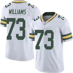 Green Bay Packers Men's Limited White Vapor Untouchable Jersey (73 John Williams)
