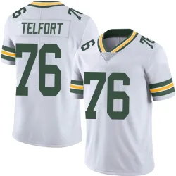Green Bay Packers Men's Limited White Vapor Untouchable Jersey (76 Kadeem Telfort)