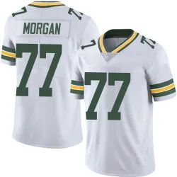 Green Bay Packers Men's Limited White Vapor Untouchable Jersey (77 Jordan Morgan)