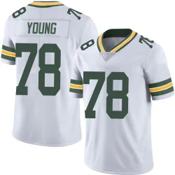 Green Bay Packers Men's Limited White Vapor Untouchable Jersey (78 Cameron Young)