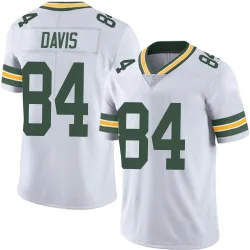 Green Bay Packers Men's Limited White Vapor Untouchable Jersey (84 Tyler Davis)