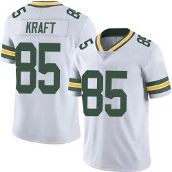 Green Bay Packers Men's Limited White Vapor Untouchable Jersey (85 Tucker Kraft)