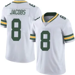 Green Bay Packers Men's Limited White Vapor Untouchable Jersey (8 Josh Jacobs)
