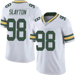 Green Bay Packers Men's Limited White Vapor Untouchable Jersey (98 Chris Slayton)