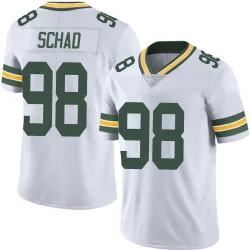 Green Bay Packers Men's Limited White Vapor Untouchable Jersey (98 Keonte Schad)
