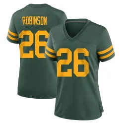 Green Bay Packers Women's Game Green Alternate Jersey (26 Micah Robinson)