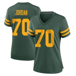 Green Bay Packers Women's Game Green Alternate Jersey (70 Michael Jordan)