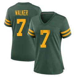 Green Bay Packers Women's Game Green Alternate Jersey (7 Quay Walker)