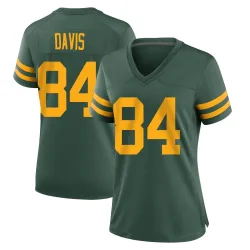 Green Bay Packers Women's Game Green Alternate Jersey (84 Tyler Davis)