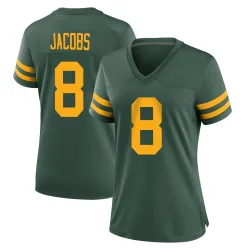 Green Bay Packers Women's Game Green Alternate Jersey (8 Josh Jacobs)