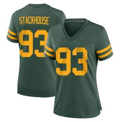Green Bay Packers Women's Game Green Alternate Jersey (93 Nazir Stackhouse)