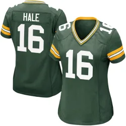Green Bay Packers Women's Game Green Team Color Jersey (16 Alex Hale)