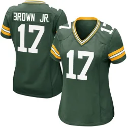 Green Bay Packers Women's Game Green Team Color Jersey (17 Sam Brown Jr.)