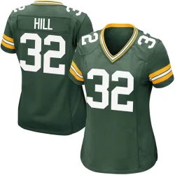 Green Bay Packers Women's Game Green Team Color Jersey (32 Kylin Hill)
