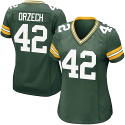 Green Bay Packers Women's Game Green Team Color Jersey (42 Matt Orzech)