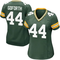 Green Bay Packers Women's Game Green Team Color Jersey (44 Ralen Goforth)