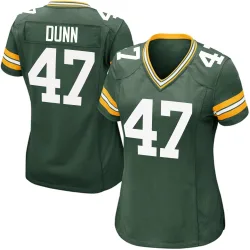 Green Bay Packers Women's Game Green Team Color Jersey (47 Isaiah Dunn)