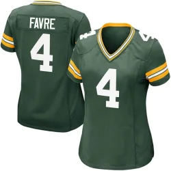 Green Bay Packers Women's Game Green Team Color Jersey (4 Brett Favre)