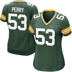 Green Bay Packers Women's Game Green Team Color Jersey (53 Nick Perry)