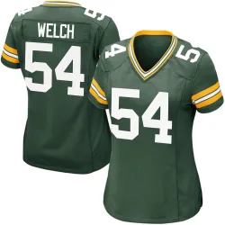 Green Bay Packers Women's Game Green Team Color Jersey (54 Kristian Welch)