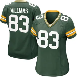 Green Bay Packers Women's Game Green Team Color Jersey (83 Savion Williams)