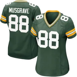 Green Bay Packers Women's Game Green Team Color Jersey (88 Luke Musgrave)