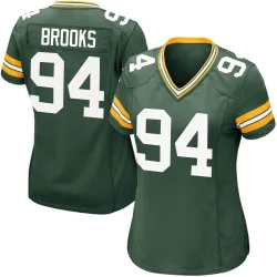 Green Bay Packers Women's Game Green Team Color Jersey (94 Karl Brooks)