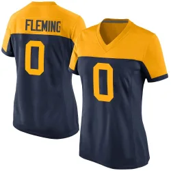 Green Bay Packers Women's Game Navy Alternate Jersey (0 Julian Fleming)