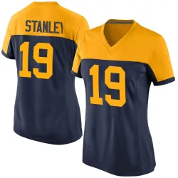 Green Bay Packers Women's Game Navy Alternate Jersey (19 Dimitri Stanley)