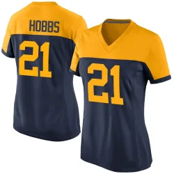 Green Bay Packers Women's Game Navy Alternate Jersey (21 Nate Hobbs)