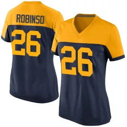 Green Bay Packers Women's Game Navy Alternate Jersey (26 Micah Robinson)