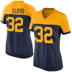 Green Bay Packers Women's Game Navy Alternate Jersey (32 MarShawn Lloyd)