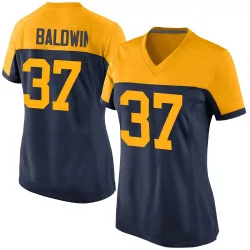 Green Bay Packers Women's Game Navy Alternate Jersey (37 Johnathan Baldwin)