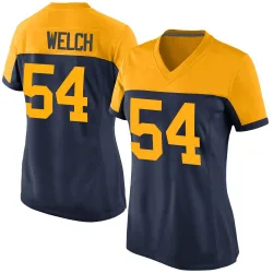 Green Bay Packers Women's Game Navy Alternate Jersey (54 Kristian Welch)