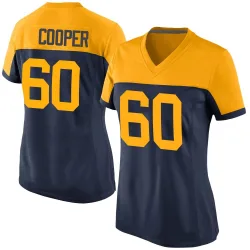 Green Bay Packers Women's Game Navy Alternate Jersey (60 Tyler Cooper)