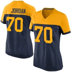 Green Bay Packers Women's Game Navy Alternate Jersey (70 Michael Jordan)