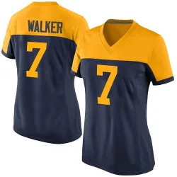 Green Bay Packers Women's Game Navy Alternate Jersey (7 Quay Walker)