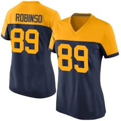 Green Bay Packers Women's Game Navy Alternate Jersey (89 Dave Robinson)