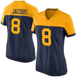 Green Bay Packers Women's Game Navy Alternate Jersey (8 Josh Jacobs)