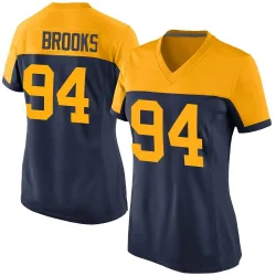 Green Bay Packers Women's Game Navy Alternate Jersey (94 Karl Brooks)