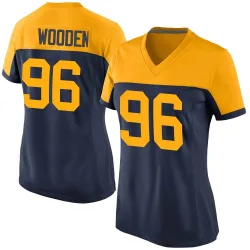 Green Bay Packers Women's Game Navy Alternate Jersey (96 Colby Wooden)