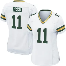 Green Bay Packers Women's Game White Jersey (11 Jayden Reed)