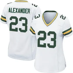 Green Bay Packers Women's Game White Jersey (23 Jaire Alexander)