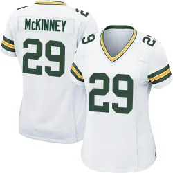 Green Bay Packers Women's Game White Jersey (29 Xavier McKinney)
