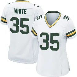 Green Bay Packers Women's Game White Jersey (35 Jalen White)